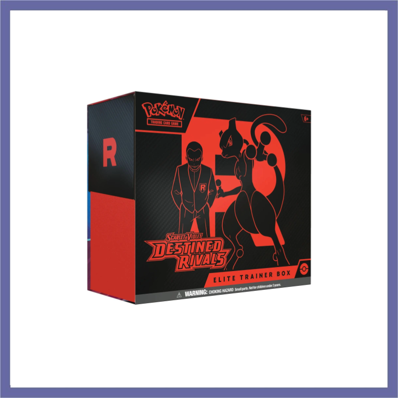 pokemon trading card game: destined rivals elite trainer box Pokmon TCG Scarlet & Violet: (ETB) Youll also get 65 themed card sleeves to keep your cards safe Pokemon Scarlet & Violet: Destined