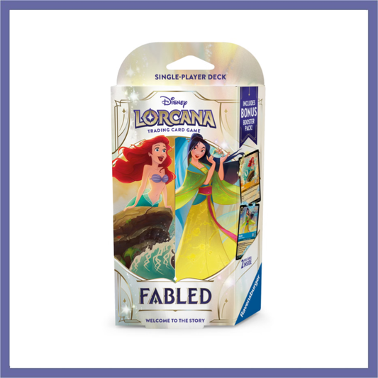 Disney Lorcana Fabled (Set 9) Starter Deck Ariel & Mulan